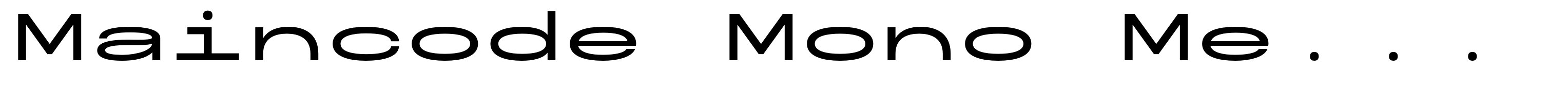 Maincode Mono Medium 200